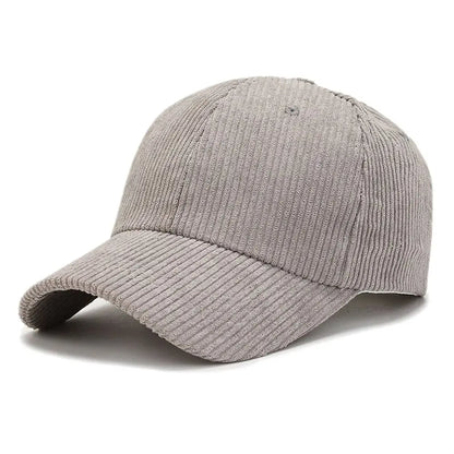 Unisex kordbársony baseball sapka, állítható napellenző sapka, hiphop sapka, férfiaknak