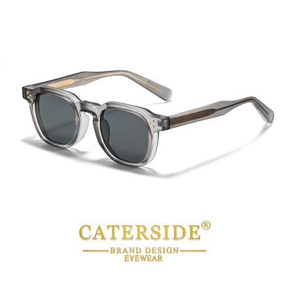 CATERSIDE New Vintage Men's Sunglasses High-Quality Square Sun Glasses Women's Outdoor Travel Beach Summer Fashion Glasses Uv400
