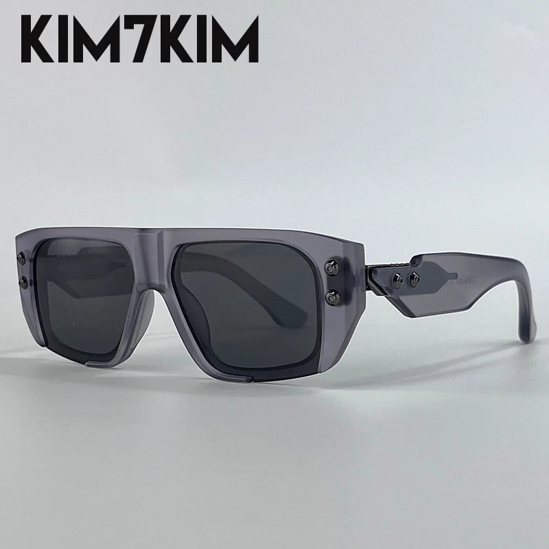 Steampunk Square Polarized Sunglasses Men Big 2026 Luxury Brand Punk UV400 Driving Sun Glasses Fashion Eyewear For Male Shades