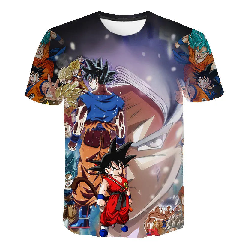 Muške majice Dragon Ball Z majica za dječake dječja odjeća ljetni kratki rukav dječje majice s crtanim motivom gornji dijelovi majica za dječake
