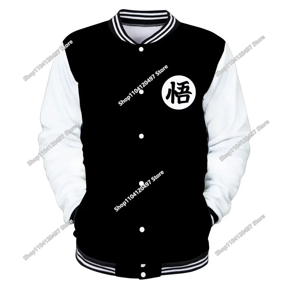 Dragon Ball Goku Kid Men Zipper Hoodie Cartoon Japan Style Anime Women Sweatshirt 2025 New Fashion Children Jackets Coat