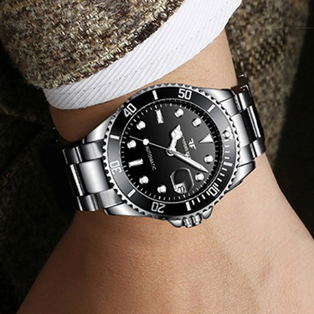Mechanické náramkové hodinky BINBOND pro muže, luxusní, s luminiscenčními ručičkami, vodotěsné, s automatickým nátahem, s tourbillonem, skeletové