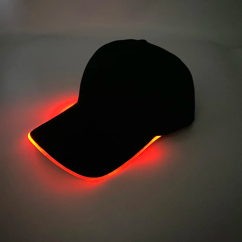 Модерна светеща бейзболна шапка с LED осветление, хип-хоп шапка за бар и клуб, флуоресцентна шапка за мъже и жени, DJ танци, парти аксесоари и костюм costume