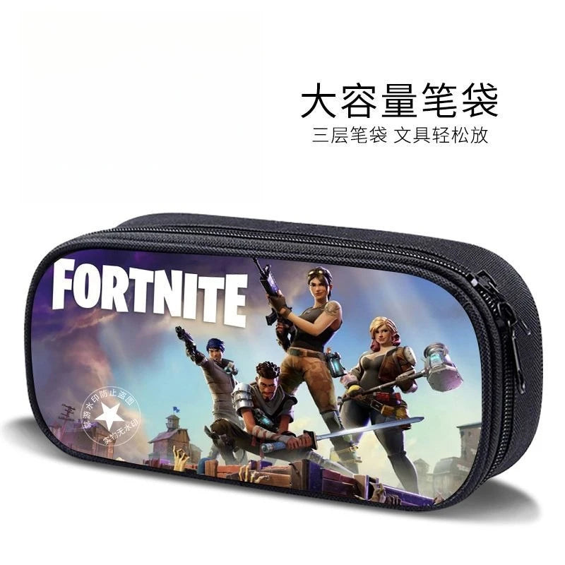Fortnite new style elementary school student personalized pencil case game peripheral cartoon large capacity stationery bag gift