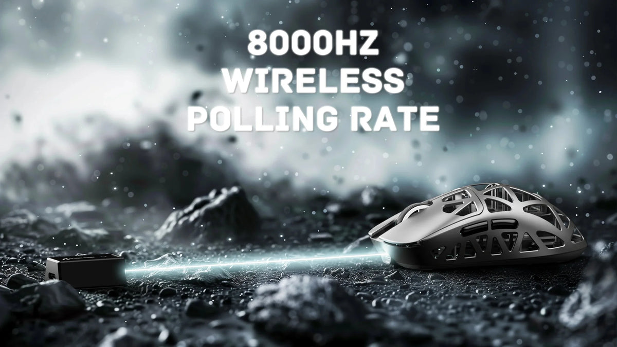 ATTACK SHARK R2 Tri-Mode Wireless Gaming Mouse, Ultra-Light Magnesium Alloy, PAW3950 Optical Sensor, 42000 DPI, 8000Hz Polling Rate, Programmable Gaming Mouse