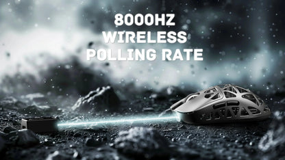 ATTACK SHARK R2 Tri-Mode Wireless Gaming Mouse, Ultra-Light Magnesium Alloy, PAW3950 Optical Sensor, 42000 DPI, 8000Hz Polling Rate, Programmable Gaming Mouse