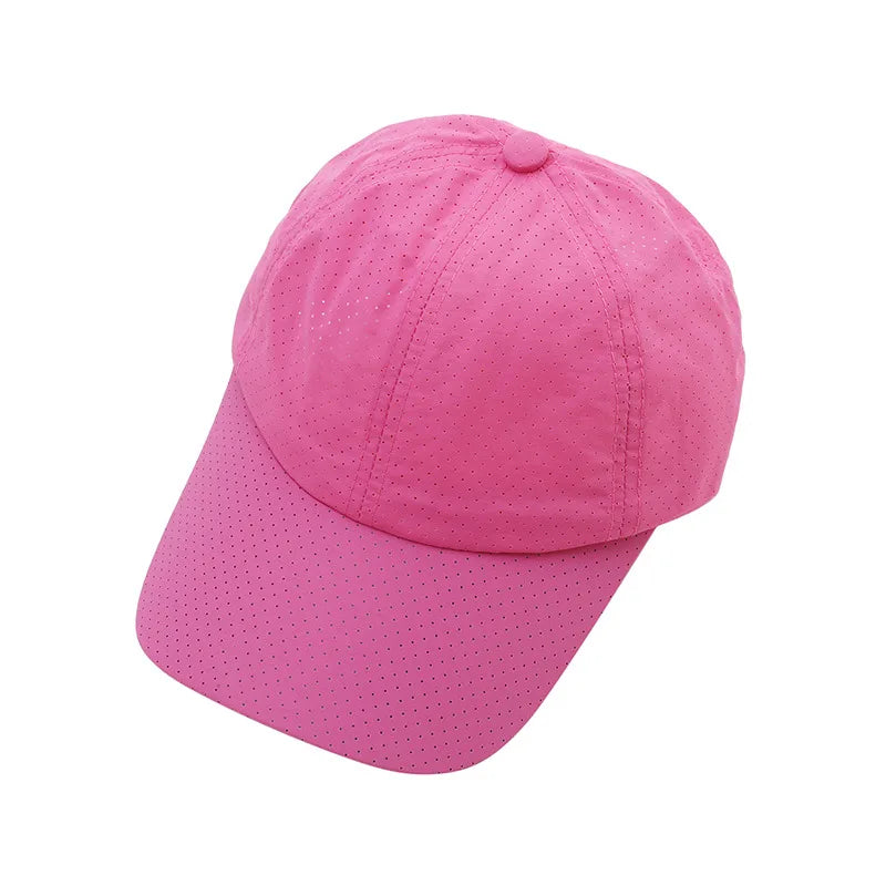 Dry Quickly Sun Cap Woman Outdoors Casual Sport Hat Men Big Size Baseball Cap 60-65cm Adjustable Sun Visor Cap Peaked Cap