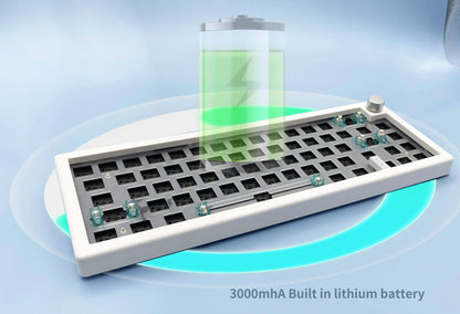 Kit de teclado mecânico personalizado GMK67 65% Gasket Bluetooth 2.4G sem fios hot-swappable com retroiluminação RGB