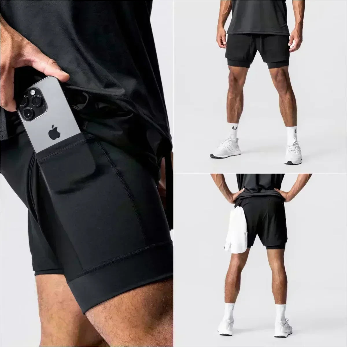 2025 Dragon Ball Majin Buu Anime Men Shorts Streetwear Summer Workout Pants Sportswear Fitness Double-layer Quick Dry Beach Pant