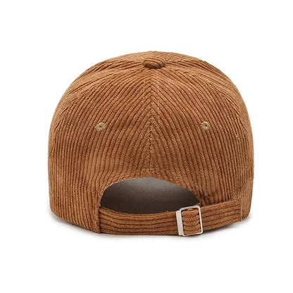 Unisex kordbársony baseball sapka, állítható napellenző sapka, hiphop sapka, férfiaknak