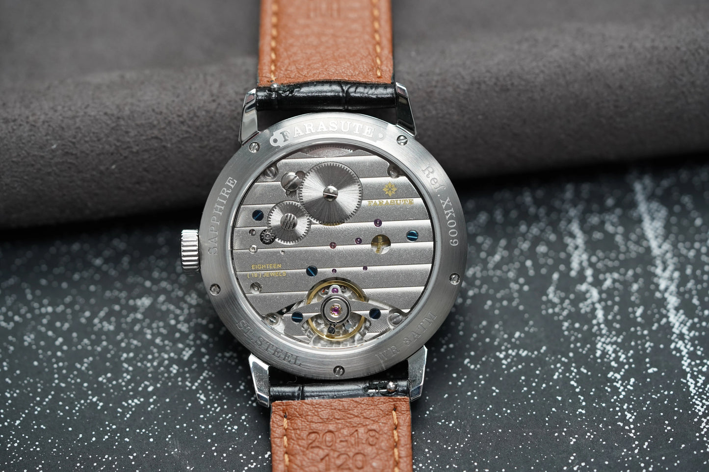 FARASUTE 2026 Fashion Power Reserve 80 hours Hangzhou Customized Movement Manual Mechanical Watch For Men Sapphire Crystal reloj