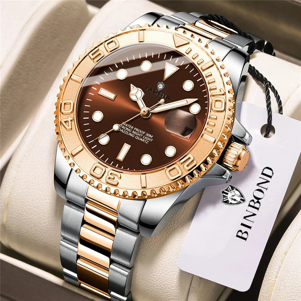 Luxury Watch Man High Quality New Brand Sports Fashion Quartz Wristwatches Men Gifts Automatic Watches Mens Coffee Digital Clock