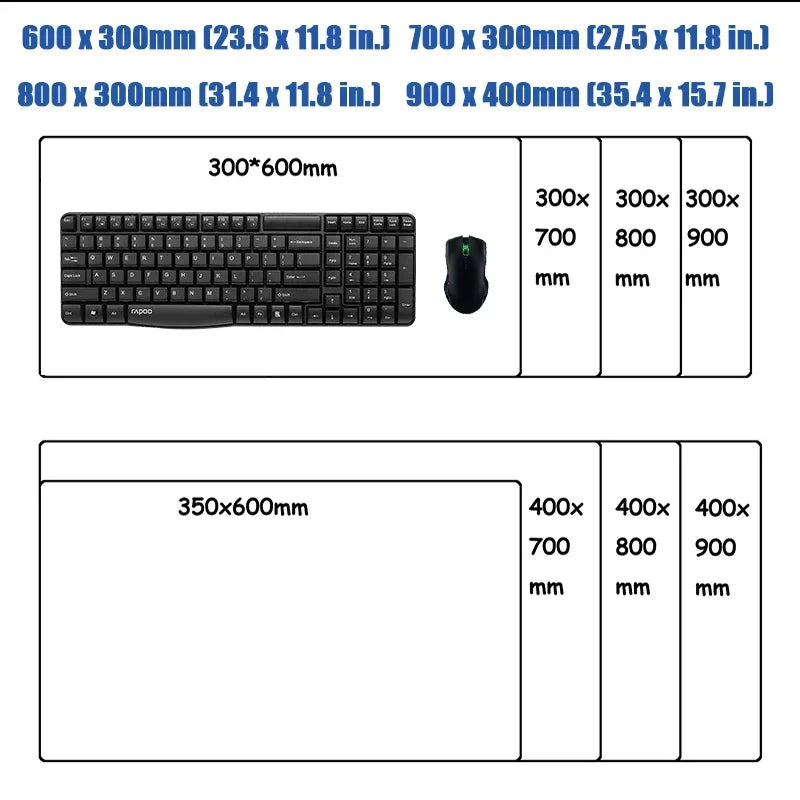Cute Sonics The Hedgehogs Mousepad HD Printing Computer Gamers Locking Edge Non-slip Mouse Pad XXL90x40cm Keyboard PC Desk Pads
