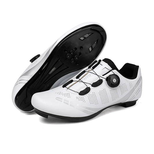Scarpe da ciclismo da uomo e da donna per bici da strada, competizione e velocità, scarpe sportive da ciclismo autobloccanti con tacchette SPD