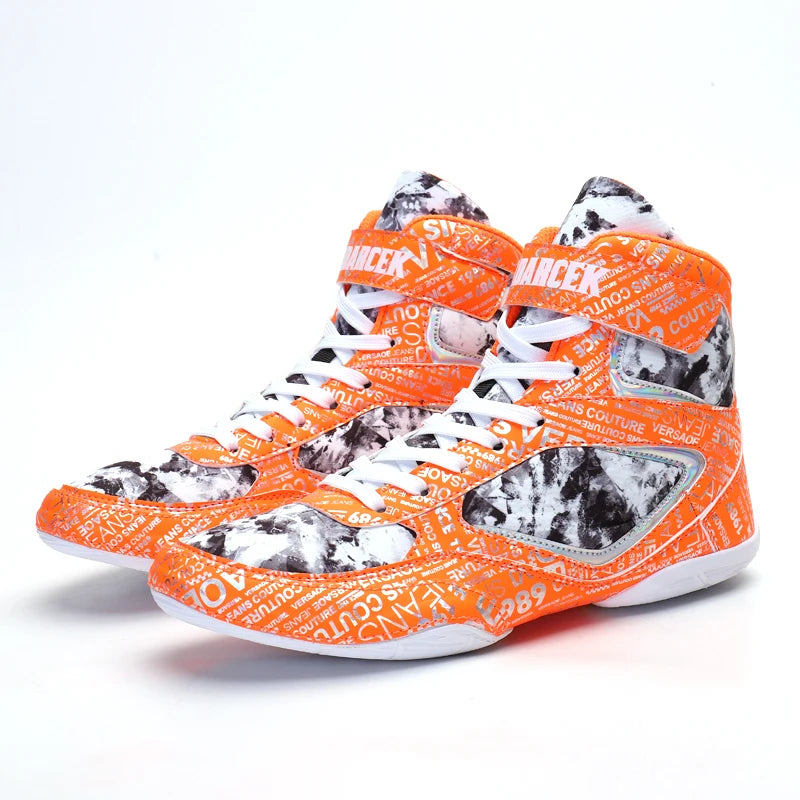 2026 New Arrival Boxing Sport Shoe Youth Wearable Wrestling Shoes Men Indoor Men Fighting Shoes Non-Slip Men Boxing Sneakers