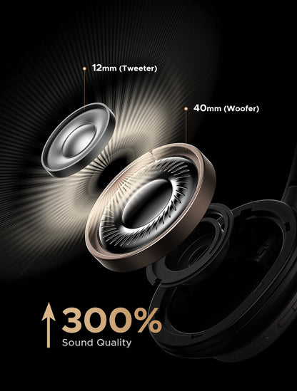 UGREEN Studio Pro Wireless Headphones 48dB ANC Bluetooth 6.0 Hi-Res LDAC Over Ear Headset with 120H Battery