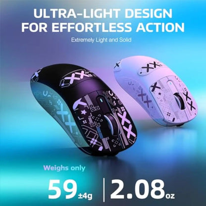 Attack Shark X3Pro kabellose Bluetooth-Gaming-Maus, optische Maus mit PixArt PAW3395 und 26000dpi, Tri-Mode-Verbindung, Makro-Gaming-Maus