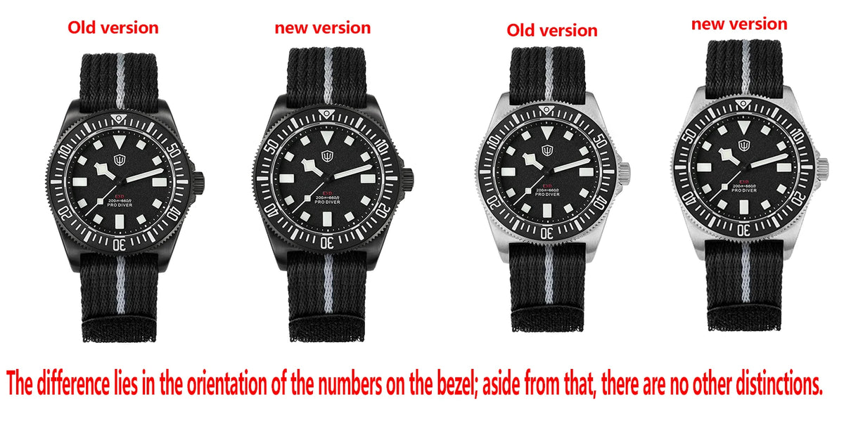 Watchdives EXD V2 40mm Titanium Watch Exchangeable X Design VH31 Sweep Second Movement Quartz Watches Luminous Waterproof 200M