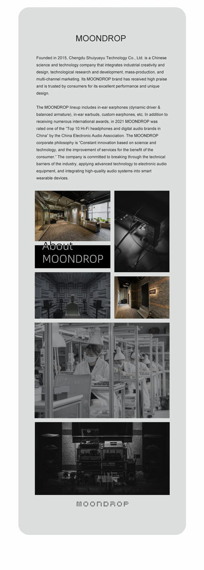 MOONDROP Aria 2 HiFi Wired IEM Earphones with Detachable Cable, High Performance Dynamic Driver In-Ear Monitor Earbuds 3.5mm/4.4mm Plug