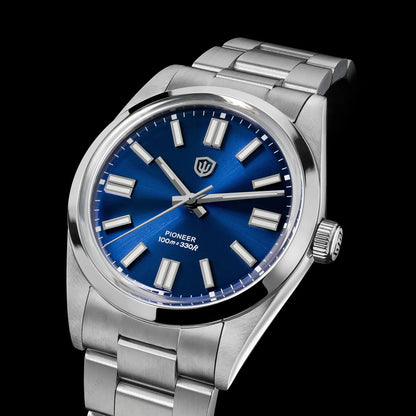 Watchdives WD1016 V3 Quartz Watch 37mm Stainless Steel Case Sapphire Vintage Watch  VH31 Sweep Movemet 100m Waterproof Men Watch