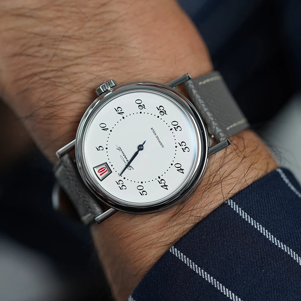 FARASUTE Casual Automatic Mechanical Men Watch Business Jumping Hour Seagull Movement Sapphire Waterproof Wristwatch Male Reloj
