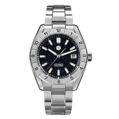 San Martin New 42mm Peacock Gemstone Dial NH35 Luxury Men Watch Automatic Mechanical Sapphire 100M Waterproof Luminous SN0130