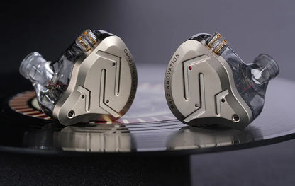 KZ ZSN Pro 2 Hybrid In-Ear Wired Headphones – 1BA+1DD HiFi Bass Noise Cancelling Earphones with Mic