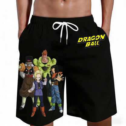 Dragon Ball Android Saga Anime Board Shorts for Men And Boys Matching Family Summer Beach Casual Clothing Summer 2026 Hot Sale