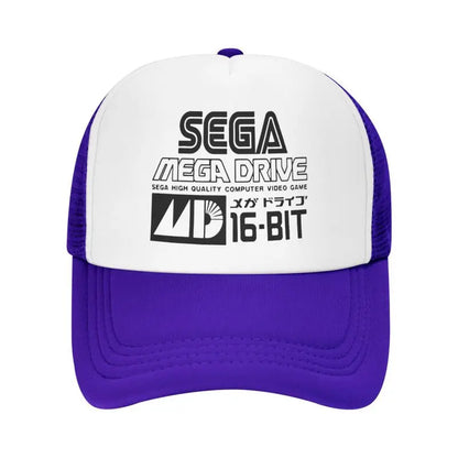 Sega Mega Drive Mesh Baseball Cap Unisex Hip-Hop Snapback Caps Summer Breathable Sun Visor Hat Trucker Adjustable Hats