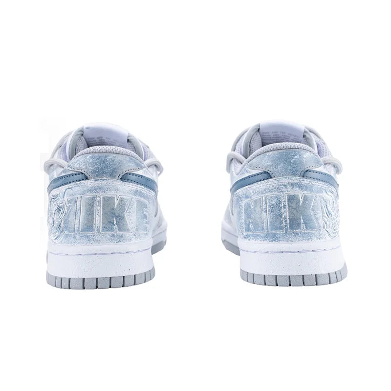 Custom Sneakers Nike Big "Tide Wave & Cloud" Chinese Ink Graffiti Retro Low-Top Men's Skate Shoes