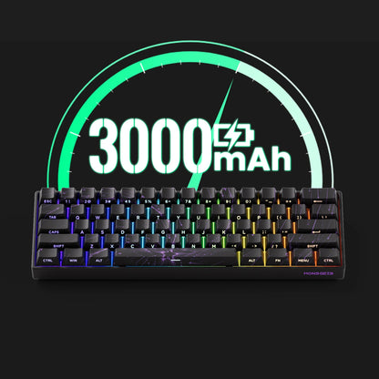 MONSGEEK FUN60 PRO&MAX HE Teclado mecânico 60% sem fios para gaming com switches magnéticos, Rapid Trigger 8K, ARGB e personalização