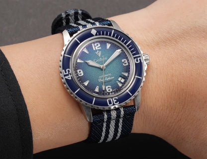 CADISEN Deep Explorer 2025 New Automatic Mechanical Watch Man Canvas Strap Wristwatch 8215 Luxury Luminous Waterproof Watches