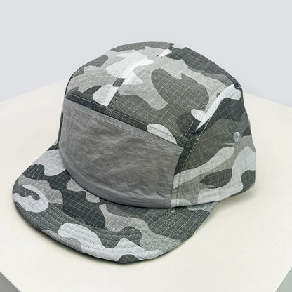 Unisex CAMO brzo sušeće vezene bejzbol kape s kapuljačom, s blokovima boja, prozračne, personalizirane, s izbočenim vrhom, višenamjenske