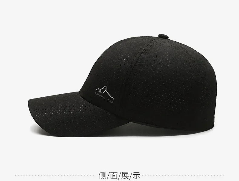 Summer Breathable Mesh Quick Drying Men Women's Baseball Cap Outdoor Sports Travel Fishing Climbing Cycling Runnning Hat