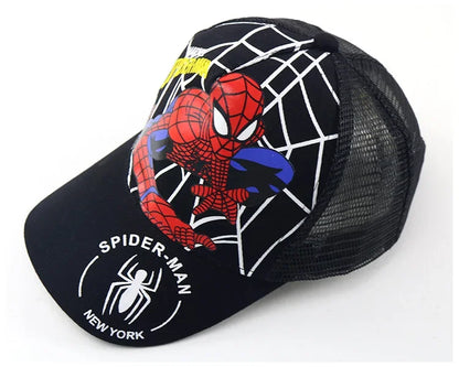 Czapka z daszkiem Spider-Man dla chłopców i dziewcząt, czapki z motywem superbohaterów, czapki przeciwsłoneczne, prezent urodzinowy dla dzieci, rekwizyty do cosplayu, modne czapki