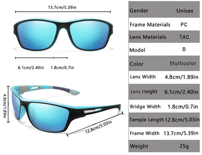 Men Women Polarized Cycling Sunglasses Outdoor Driving Hiking Eyewear Fishing Anti-glare UV400 Protection Sun Glasses