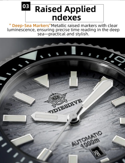 ADDIESDIVE new men's watch sapphire gradient dial BGW9 luminous Japanese 8215 mechanical watch 1000m waterproof watch AD2545