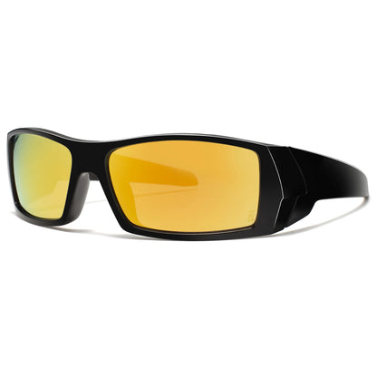 MAXJULI Z87 Polarized Sunglasses Men Wrap Around Sport Driving UV400 Retro Vintage Shield Safety Glasses 8231