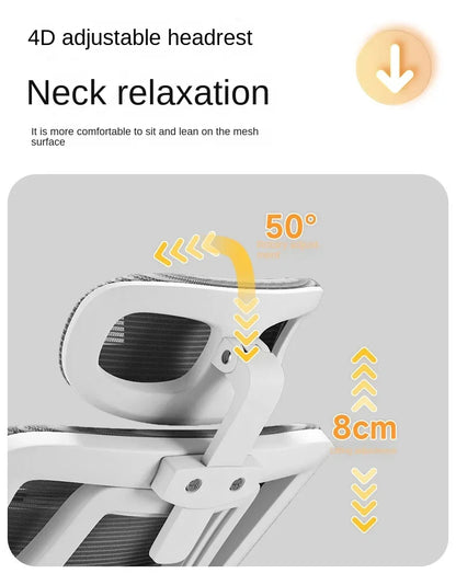 Silla de oficina ergonómica de malla con soporte lumbar, silla de escritorio para ordenador de respaldo alto para adultos, silla de trabajo cómoda para largas jornadas
