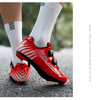 New Men's and Women's Bicycle Shoes,Outdoor Cycling Shoes,Three Functional Soles,Professional Training Shoes
