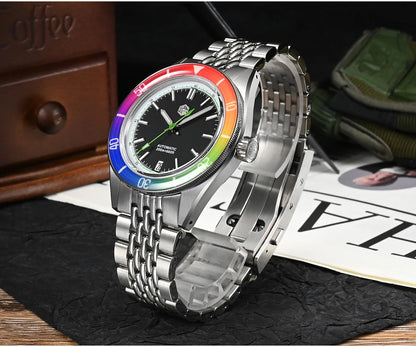 San Martin 39.5mm Summer Dive Watch Fashion Fun Fruit Series Men Sports Watches NH35 Automatic Mechanical 20 ATM SN0116 Reloj