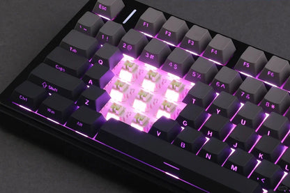 Teclado Mecânico Gaming Sem Fios AULA F75 Pro com Montagem Gasket, RGB Personalizado, Layout 75% e Teclas PBT com Gravação Lateral