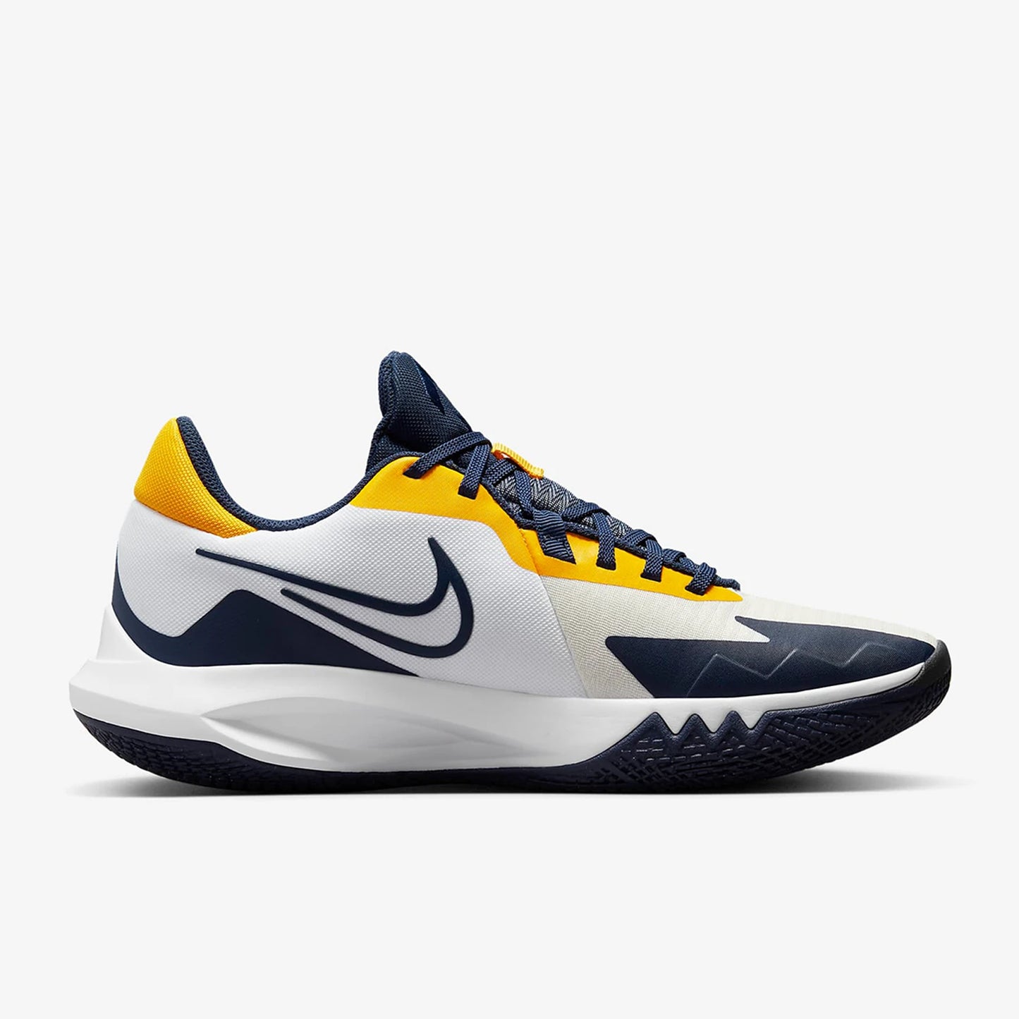 Sapatilhas de basquetebol Nike Precision 5 genuínas para homem, cano baixo DD9535-101