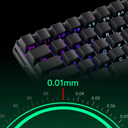 Teclado Gaming Mecânico Akko MonsGeek FUN60 Ultra com Interruptores Magnéticos, 60%, Rapid Trigger, 8K HE/TMR, Teclado Gamer Personalizado em Alumínio