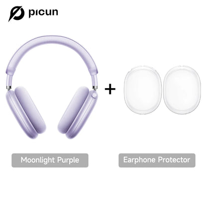 Picun F8 Pro ANC Wireless Headphones with 3D Spatial Audio, Bluetooth 5.4 Head Tracking, -52dB Noise Cancelling, HiFi Gaming Headset