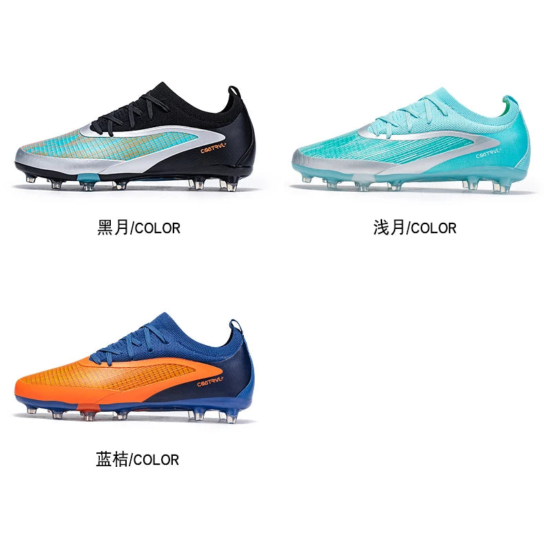 Men New TF Football Boots Sneakers Society Field Resistant Adult Breathable Male Soccer Shoes Training Top Quality Studded