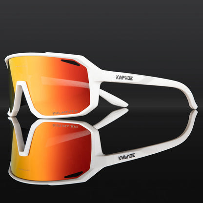 Kapvoe Cycling Glasses Men Cycling Sunglasses MTB UV400 Polarized Built-in Myopia Frame Bicycle Goggles Outdoor Sports Eyewear