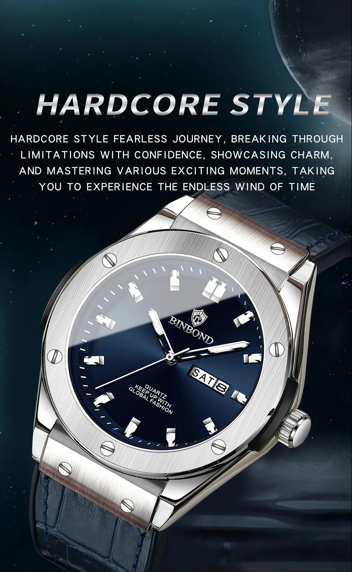Man New Casual Business Leather Clock Men Luxury Watch Automatic Watches Mens Top Fashion Quartz Wristwatches Relojes De Hombre
