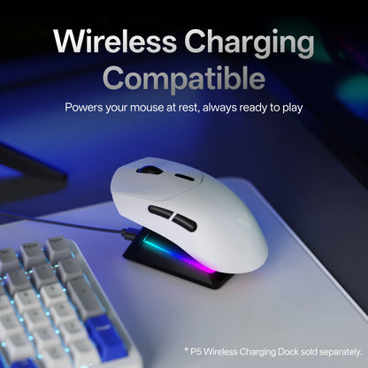 Rapoo GEN-2 VT7 Wireless Gaming Mouse, 8K Polling Rate, 53g Lightweight Gaming Mouse, 26K DPI, Macro Enabled, Rechargeable Gaming Mouse
