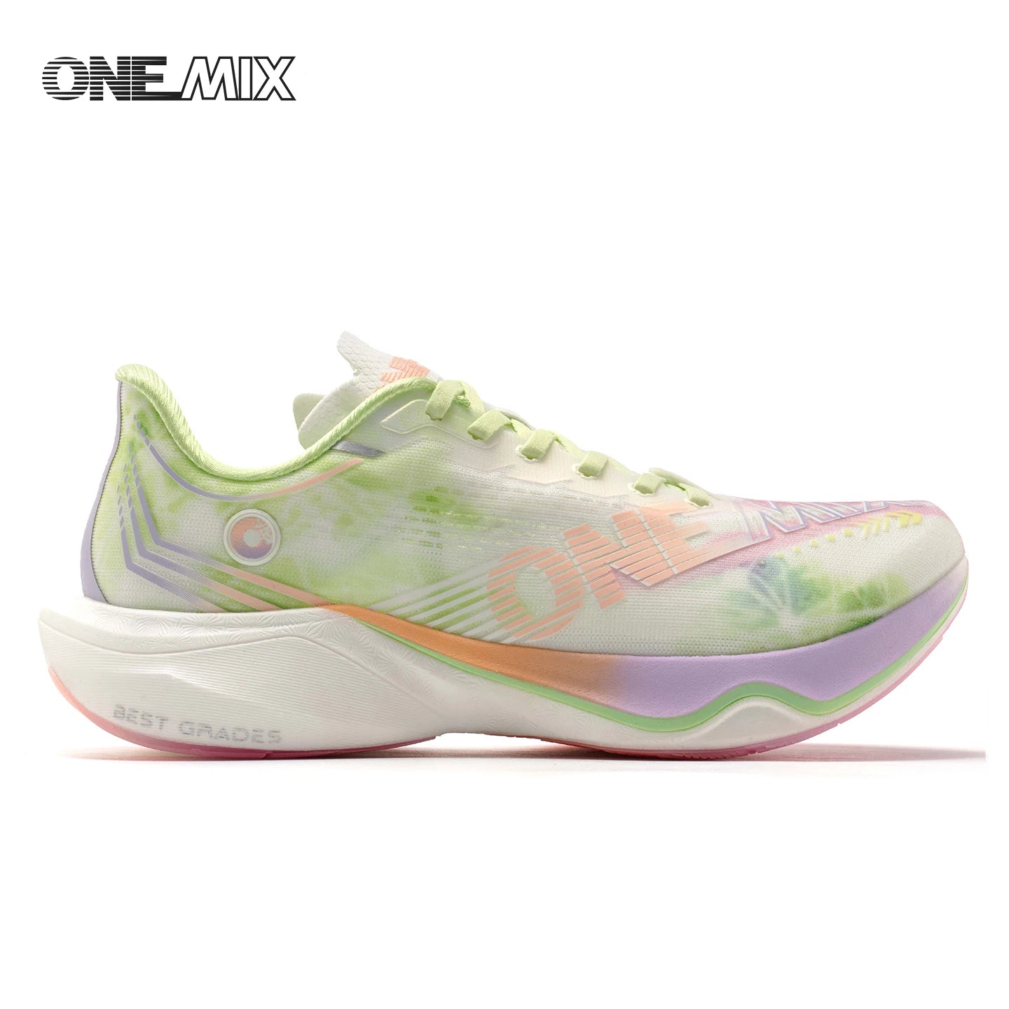 ONEMIX New Nylon Carbon Board Marathon Running Racing Shoes Shock-Absorbing Professional Stable Support Ultra-Light Rebound Sneakers